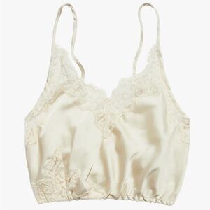 NWOT Free people intimately night out blousson brami cream large